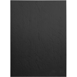 SPRINTIS 100 Unités - Couverture de reliure A4, cuir noir,