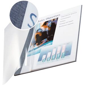 10 Unités - versosier de reliure ImpressBind A4, couverture souple, 35 feuilles bleu 3.5 mm, PET carton - Publicité 10 Unités - versosier de reliure ImpressBind A4, couverture souple, 35 feuilles bleu 3.5 mm, PET carton - Publicité