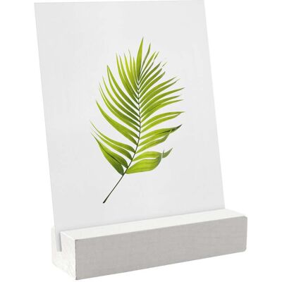 SPRINTIS Porte-carte bois 100 mm blanc insertion inclinée peint - Publicité SPRINTIS Porte-carte bois 100 mm blanc insertion inclinée peint - Publicité