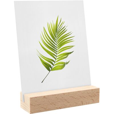 SPRINTIS Porte-carte bois 100 mm Hêtre insertion inclinée naturel, bois de hêtre - Publicité SPRINTIS Porte-carte bois 100 mm Hêtre insertion inclinée naturel, bois de hêtre - Publicité