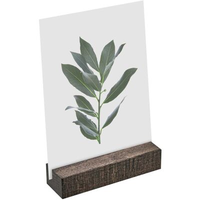 SPRINTIS Porte-carte bois 100 mm noir insertion droite huilé, bois de hêtre - Publicité SPRINTIS Porte-carte bois 100 mm noir insertion droite huilé, bois de hêtre - Publicité