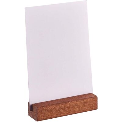 SPRINTIS Porte-carte bois 100 mm brun insertion droite teinté, bois de hêtre - Publicité SPRINTIS Porte-carte bois 100 mm brun insertion droite teinté, bois de hêtre - Publicité