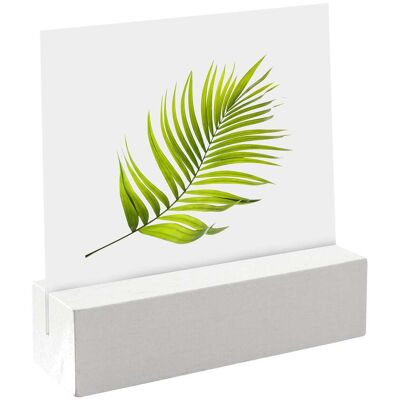 SPRINTIS Porte-carte bois 60 mm blanc insertion droite peint - Publicité SPRINTIS Porte-carte bois 60 mm blanc insertion droite peint - Publicité
