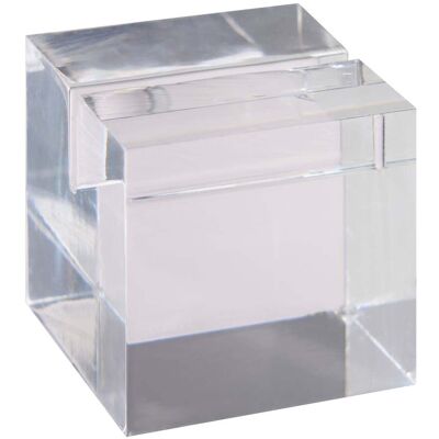 SPRINTIS Porte-carte "Cube" en acrylique transparent brillant, acrylique (PMMA) - Publicité SPRINTIS Porte-carte "Cube" en acrylique transparent brillant, acrylique (PMMA) - Publicité