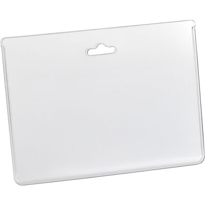 SPRINTIS 100 Unités - Porte-badges format carte bancaire, format paysage, film arrière PVC rigide, avec trou euro, transparent - Publicité SPRINTIS 100 Unités - Porte-badges format carte bancaire, format paysage, film arrière PVC rigide, avec trou euro, transparent - Publicité