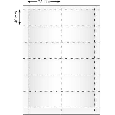 SPRINTIS 10 feuille - Planches d'impression, blanches Urban 40, 75 x 40 mm, papier - Publicité SPRINTIS 10 feuille - Planches d'impression, blanches Urban 40, 75 x 40 mm, papier - Publicité