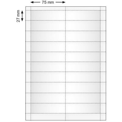 SPRINTIS 10 feuille - Planches d'impression, blanches Office 30, 75 x 27 mm, papier - Publicité SPRINTIS 10 feuille - Planches d'impression, blanches Office 30, 75 x 27 mm, papier - Publicité