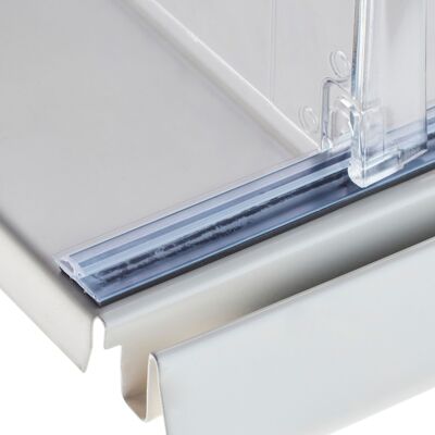 SPRINTIS Profilé pour séparateur, transparent 12 mm bande magnétique 998 mm, PVC rigide - Publicité SPRINTIS Profilé pour séparateur, transparent 12 mm bande magnétique 998 mm, PVC rigide - Publicité