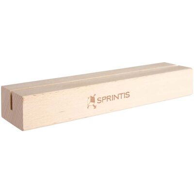 SPRINTIS 10 Unités - Porte-cartes MODUL avec gravure 210 mm bois de hêtre simple face, sur le côté long - Publicité SPRINTIS 10 Unités - Porte-cartes MODUL avec gravure 210 mm bois de hêtre simple face, sur le côté long - Publicité