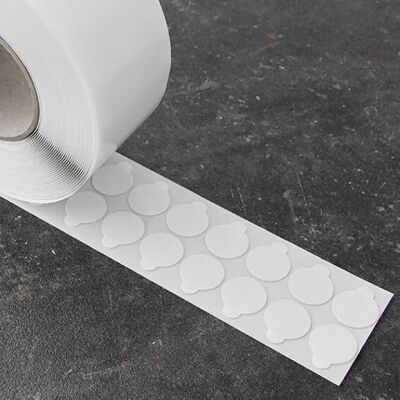 SPRINTIS Pastilles adhésives en acrylate pur double face, env. 1 mm d’épaisseur, adhérence forte/forte 25 mm 3000 pcs, papier, hautement transparents - Publicité SPRINTIS Pastilles adhésives en acrylate pur double face, env. 1 mm d’épaisseur, adhérence forte/forte 25 mm 3000 pcs, papier, hautement transparents - Publicité