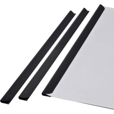 SPRINTIS 100 Unités - Baguettes à relier A5, noir, 3-4 mm, plastique - Publicité SPRINTIS 100 Unités - Baguettes à relier A5, noir, 3-4 mm, plastique - Publicité
