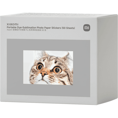Xiaomi Portable Dye-Sublimation Photo Paper Stickers (50 Sheets) - Publicité Xiaomi Portable Dye-Sublimation Photo Paper Stickers (50 Sheets) - Publicité