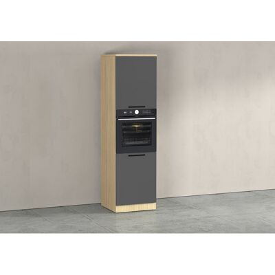 Deladeco Colonne de cuisine pour four anthracite mat/chêne Louna Anthracite mat/chêne Anthracite mat/chêne - Publicité Deladeco Colonne de cuisine pour four anthracite mat/chêne Louna Anthracite mat/chêne Anthracite mat/chêne - Publicité