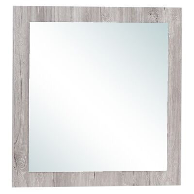 Deladeco Miroir carré contemporain chêne gris Oliviera Gris Gris - Publicité Deladeco Miroir carré contemporain chêne gris Oliviera Gris Gris - Publicité