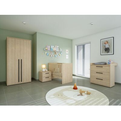 Deladeco Chambre bébé complète contemporaine chêne sable Juliana Chêne sable Chêne sable - Publicité Deladeco Chambre bébé complète contemporaine chêne sable Juliana Chêne sable Chêne sable - Publicité