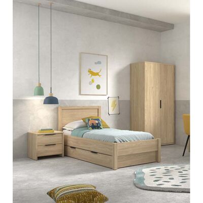 Deladeco Chambre enfant complète contemporaine coloris acacia Gladys Acacia Acacia - Publicité Deladeco Chambre enfant complète contemporaine coloris acacia Gladys Acacia Acacia - Publicité