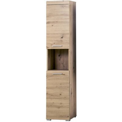 Deladeco Colonne de salle de bains moderne coloris chêne 37 cm Nataelle Chêne Chêne - Publicité Deladeco Colonne de salle de bains moderne coloris chêne 37 cm Nataelle Chêne Chêne - Publicité