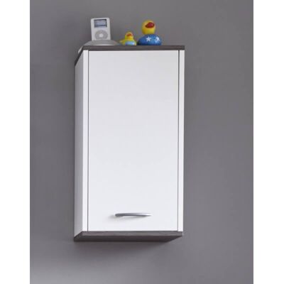 Deladeco Meuble haut de salle de bain contemporain blanc Toscane Blanc Blanc - Publicité Deladeco Meuble haut de salle de bain contemporain blanc Toscane Blanc Blanc - Publicité