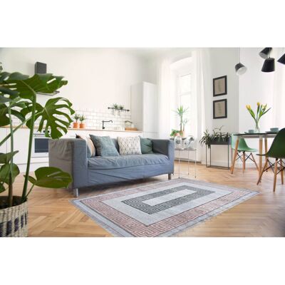 Deladeco Tapis baroque à mèches courtes rectangle Marceau Rose 200x290 Rose 200x290 - Publicité Deladeco Tapis baroque à mèches courtes rectangle Marceau Rose 200x290 Rose 200x290 - Publicité