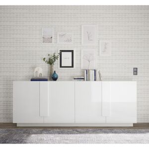 Balias Home Buffet/bahut moderne 4 portes blanc laqué brillant Uranus Blanc laqué brillant Blanc laqué brillant - Publicité Balias Home Buffet/bahut moderne 4 portes blanc laqué brillant Uranus Blanc laqué brillant Blanc laqué brillant - Publicité