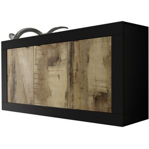 Balias Home Buffet/bahut moderne 160 cm noir mat/chêne péro Agathe Noir mat/chêne péro Noir mat/chêne péro - Publicité Balias Home Buffet/bahut moderne 160 cm noir mat/chêne péro Agathe Noir mat/chêne péro Noir mat/chêne péro - Publicité