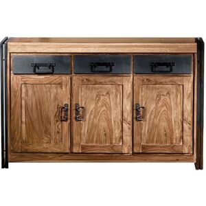 Vivabita Buffet/bahut industriel 140 cm en acacia massif Pamela Naturel Naturel - Publicité Vivabita Buffet/bahut industriel 140 cm en acacia massif Pamela Naturel Naturel - Publicité