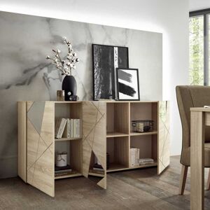 Balias Home Buffet/bahut moderne 181 cm chêne samoa Larissa Chêne samoa Chêne samoa - Publicité Balias Home Buffet/bahut moderne 181 cm chêne samoa Larissa Chêne samoa Chêne samoa - Publicité