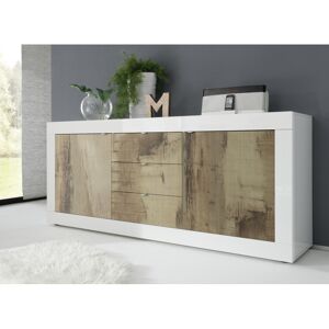 Balias Home Buffet/bahut moderne 210 cm blanc/chêne pero Agathe Blanc/chêne pero Blanc/chêne pero - Publicité Balias Home Buffet/bahut moderne 210 cm blanc/chêne pero Agathe Blanc/chêne pero Blanc/chêne pero - Publicité