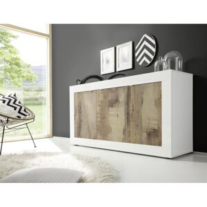 Balias Home Buffet/bahut moderne 160 cm blanc/chêne pero Agathe Blanc/chêne pero Blanc/chêne pero - Publicité Balias Home Buffet/bahut moderne 160 cm blanc/chêne pero Agathe Blanc/chêne pero Blanc/chêne pero - Publicité