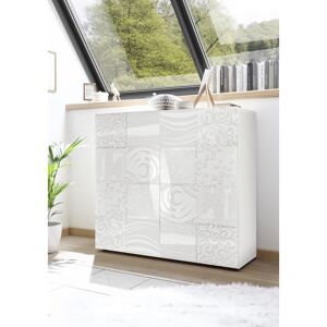 Balias Home Buffet haut moderne laqué blanc brillant Orlane blanc laqué brillant blanc laqué brillant - Publicité Balias Home Buffet haut moderne laqué blanc brillant Orlane blanc laqué brillant blanc laqué brillant - Publicité