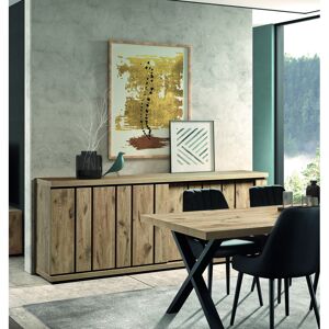 Deladeco Buffet/bahut contemporain 232 cm chêne canyon Stephie Chêne canyon Chêne canyon - Publicité Deladeco Buffet/bahut contemporain 232 cm chêne canyon Stephie Chêne canyon Chêne canyon - Publicité