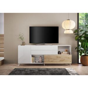 Balias Home Buffet/bahut 241 cm chêne cadiz/blanc laqué Minorka Chêne cadiz/blanc laqué Chêne cadiz/blanc laqué - Publicité Balias Home Buffet/bahut 241 cm chêne cadiz/blanc laqué Minorka Chêne cadiz/blanc laqué Chêne cadiz/blanc laqué - Publicité