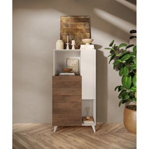 Balias Home Buffet haut 2 portes chêne mercure/blanc laqué Minorka Chêne mercure/blanc laqué Chêne mercure/blanc laqué - Publicité Balias Home Buffet haut 2 portes chêne mercure/blanc laqué Minorka Chêne mercure/blanc laqué Chêne mercure/blanc laqué - Publicité