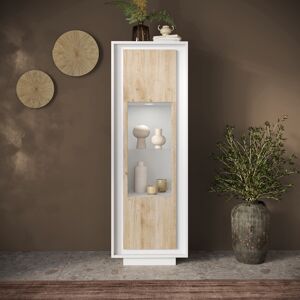 Balias Home Vitrine moderne laqué blanc mat/chêne cadiz Rosine Blanc laqué mat/chêne cadiz Blanc laqué mat/chêne cadiz - Publicité Balias Home Vitrine moderne laqué blanc mat/chêne cadiz Rosine Blanc laqué mat/chêne cadiz Blanc laqué mat/chêne cadiz - Publicité