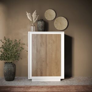 Balias Home Buffet haut moderne laqué blanc mat/mercure Rosine Blanc laqué mat/mercure Blanc laqué mat/mercure - Publicité Balias Home Buffet haut moderne laqué blanc mat/mercure Rosine Blanc laqué mat/mercure Blanc laqué mat/mercure - Publicité