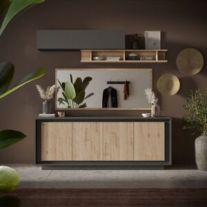 Balias Home Buffet/bahut moderne 207 cm lave/chêne cadiz Rosine Lave/chêne cadiz Lave/chêne cadiz - Publicité Balias Home Buffet/bahut moderne 207 cm lave/chêne cadiz Rosine Lave/chêne cadiz Lave/chêne cadiz - Publicité