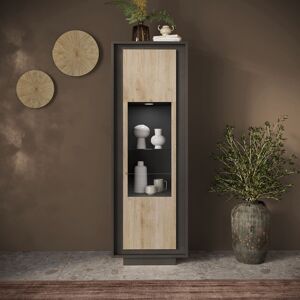 Balias Home Vitrine moderne lave/chêne cadiz Rosine Lave/chêne cadiz Lave/chêne cadiz - Publicité Balias Home Vitrine moderne lave/chêne cadiz Rosine Lave/chêne cadiz Lave/chêne cadiz - Publicité