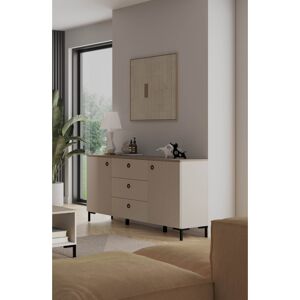 Deladeco Buffet/bahut moderne 150 cm gris cachemire Lucenza Gris cachemire Gris cachemire - Publicité Deladeco Buffet/bahut moderne 150 cm gris cachemire Lucenza Gris cachemire Gris cachemire - Publicité