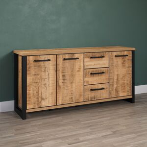 Deladeco Buffet/bahut contemporain 180 cm chêne mango Enabelle Chêne mango Chêne mango - Publicité Deladeco Buffet/bahut contemporain 180 cm chêne mango Enabelle Chêne mango Chêne mango - Publicité