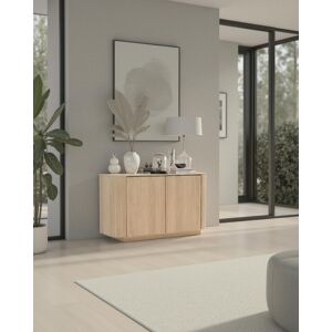Vivabita Buffet/bahut contemporain 130 cm chêne clair Adria - Publicité Vivabita Buffet/bahut contemporain 130 cm chêne clair Adria - Publicité