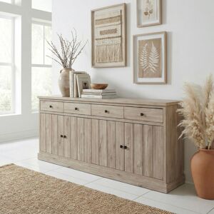 Deladeco Buffet/bahut contemporain 230 cm chêne clair Tirol Chêne clair Chêne clair - Publicité Deladeco Buffet/bahut contemporain 230 cm chêne clair Tirol Chêne clair Chêne clair - Publicité
