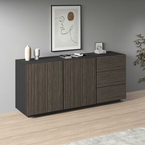 Deladeco Buffet/bahut moderne 180 cm anthracite mat/chêne foncé Costarica Anthracite mat/chêne foncé Anthracite mat/chêne foncé - Publicité Deladeco Buffet/bahut moderne 180 cm anthracite mat/chêne foncé Costarica Anthracite mat/chêne foncé Anthracite mat/chêne foncé - Publicité