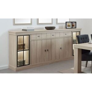 Vivabita Buffet/bahut haut contemporain 250 cm coloris orme naturel Vaucluse II Orme naturel Orme naturel - Publicité Vivabita Buffet/bahut haut contemporain 250 cm coloris orme naturel Vaucluse II Orme naturel Orme naturel - Publicité