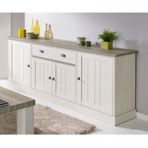 Vivabita Buffet/bahut contemporain 215 cm chêne beige/mélèze Samos Chêne clair/mélèze Chêne clair/mélèze - Publicité Vivabita Buffet/bahut contemporain 215 cm chêne beige/mélèze Samos Chêne clair/mélèze Chêne clair/mélèze - Publicité