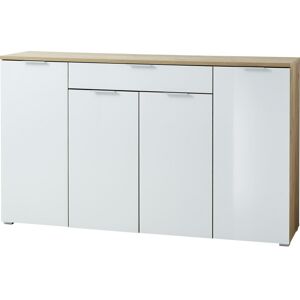 Vivabita Buffet/bahut moderne 178 cm blanc/chêne Omaha Blanc Blanc - Publicité Vivabita Buffet/bahut moderne 178 cm blanc/chêne Omaha Blanc Blanc - Publicité