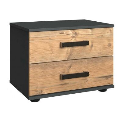 Deladeco Chevet adulte style industriel H 40 cm marron/graphite Nashville Marron Marron - Publicité Deladeco Chevet adulte style industriel H 40 cm marron/graphite Nashville Marron Marron - Publicité