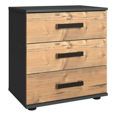 Deladeco Chevet adulte style industriel H 58 cm marron/graphite Nashville Marron Marron - Publicité Deladeco Chevet adulte style industriel H 58 cm marron/graphite Nashville Marron Marron - Publicité