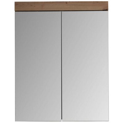 Deladeco Armoire de toilette contemporaine coloris chêne Alouette Chêne Chêne - Publicité Deladeco Armoire de toilette contemporaine coloris chêne Alouette Chêne Chêne - Publicité