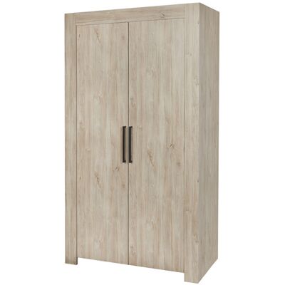 Deladeco Armoire adulte contemporaine 118 cm chêne clair Venisio Chêne clair Chêne clair - Publicité Deladeco Armoire adulte contemporaine 118 cm chêne clair Venisio Chêne clair Chêne clair - Publicité