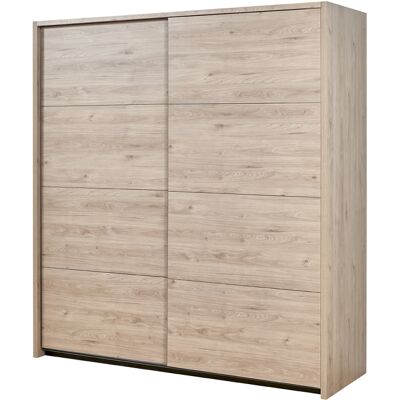 Deladeco Armoire adulte contemporaine 203 cm chêne clair Violetta Chêne clair Chêne clair - Publicité Deladeco Armoire adulte contemporaine 203 cm chêne clair Violetta Chêne clair Chêne clair - Publicité